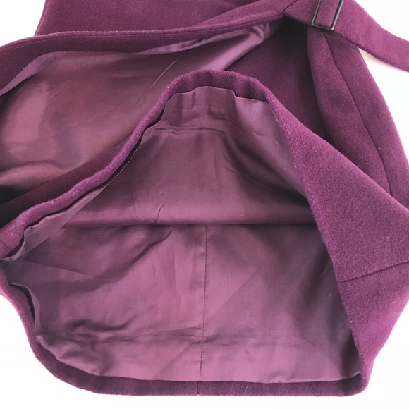 Kate Spade Saturday Plum Wool Buckle Over Dress - Picture 6 of 8